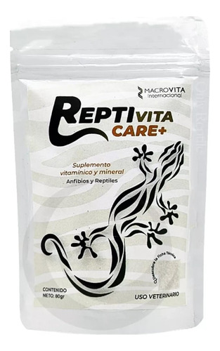 Reptivita Care+ 80g - Vitaminas Para Todo Reptil Y Anfibio