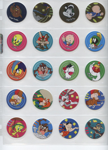 Tazos Sabritas 20 Aniversario Looney Tunes Wwe Bob Esponja (Usado)