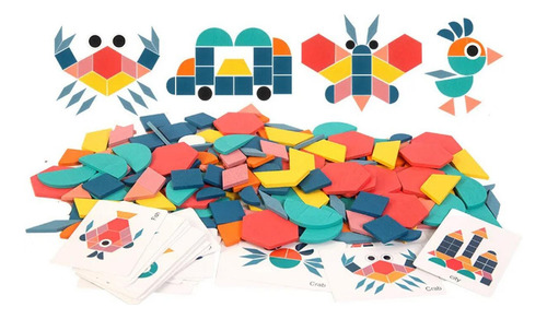 My Juguete Educativo Montessori Tangram Puzzle De Madera