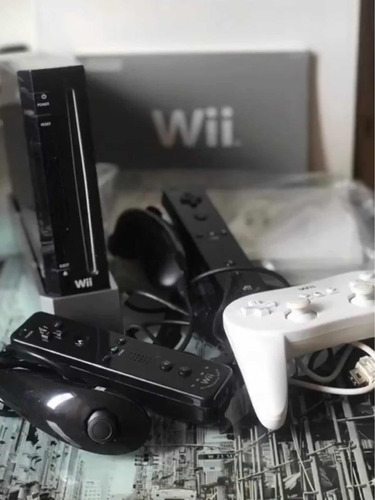Nintendo Wii De Color Negro Usada.