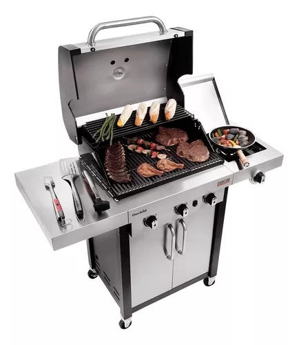 Asador a gas charbroil 3 quemadores + lateral infrarojo 63021