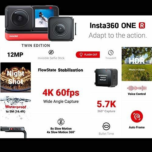 Insta360 One R Twin Edition - Cámara 360 De Doble Lente Supe