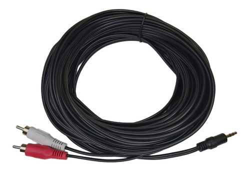 Cable De Audio Auxiliar Plug 3.5 A 2 Rca 15 Metros