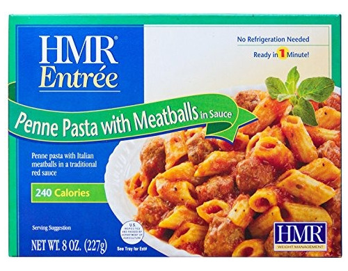 Hmr Penne Pasta Con Albóndigas En Salsa, 8 Oz Porciones, 6 C