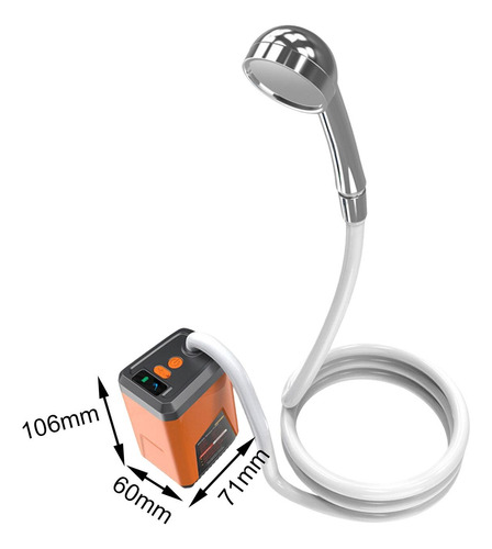 Ducha Eléctrica Para Exteriores, Ducha Portátil Naranja