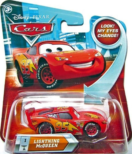 Rayo Mcqueen # 1 w/lenticular Ojos Disney/pixar Cars