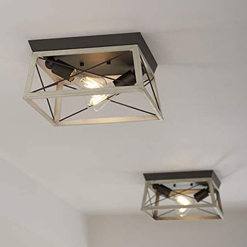 Progress Lighting - Luces Con Marco De Madera