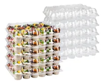 Comprar Recipientes Para Magdalenas Twowyhi, De Plástico, Con Tapa A
