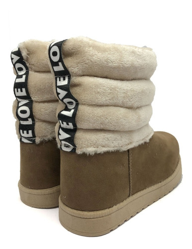 Imagen 2 de 6 de Pantubota Australiana Bota Mujer Corderito Abrigada Love
