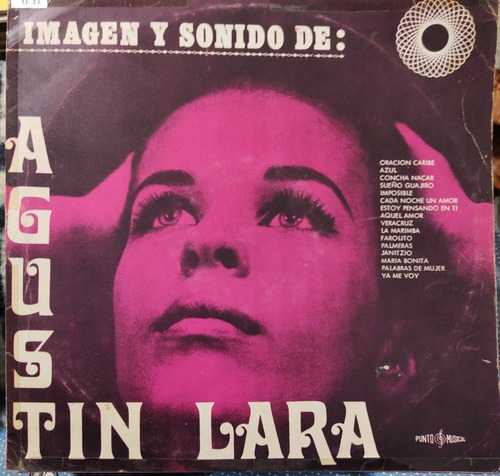 Vinilo Lp De Homenaje A Agustin Lara (xx71