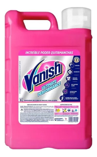 Vanish, Ultimate Performance Removedor Sin Cloro 9l
