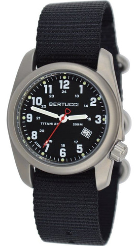 Reloj Clásico Original De Bertucci A-2t, Negro