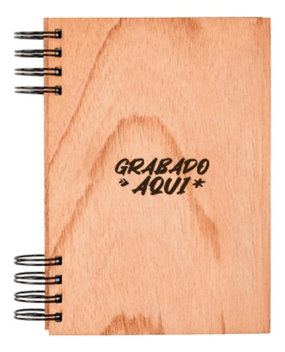 10 Agenda Tapa De Madera (opc. Logo, Frase O Nombre)