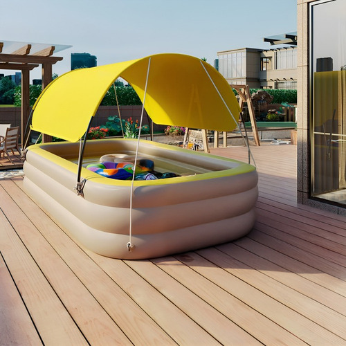 Piscina Inflable Rectangular Portátil Familiar 305x180x60cm