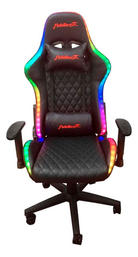 Silla Gamer De Escritorio Con Luz Led Fiddler Fd-ch35 Negro