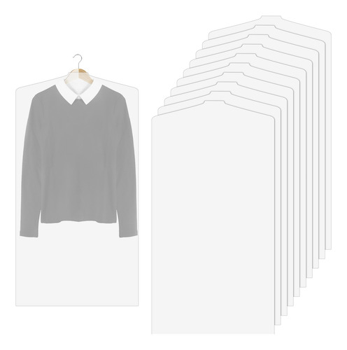 10piezas Transparente Cubre Polvo Protector De Ropa 60x100cm