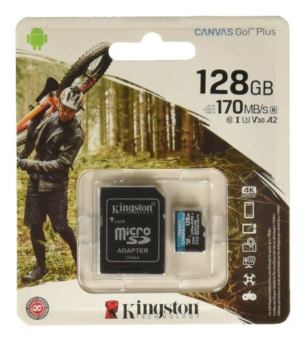 Tarjeta Memoria Microsd 128 Gb Kingston Technology Canva Go