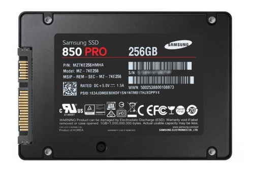 Samsung - Ssd 850 Pro 256gb Disco Solido