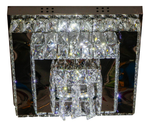 Lámpara Colgante Led De Cristal Forma Cuadrada 5319-400