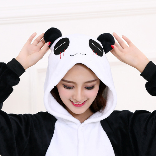 Pijama De Panda Y Oso Para Pijama De Invierno