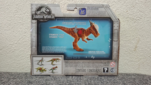 Stygimoloch Stiggy Battle Damage Jurassic World Mattel (Usado)
