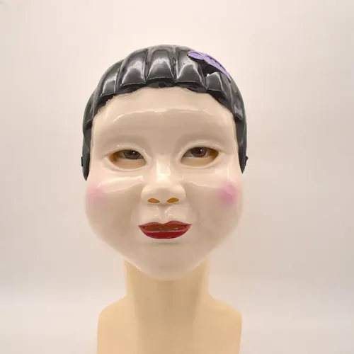 Lalieffacely Máscara De Halloween De Fantasma Femenino Con Pelo Realista, Látex Natural, Visibilidad Y Transpirabilidad, Talla Única Adulto