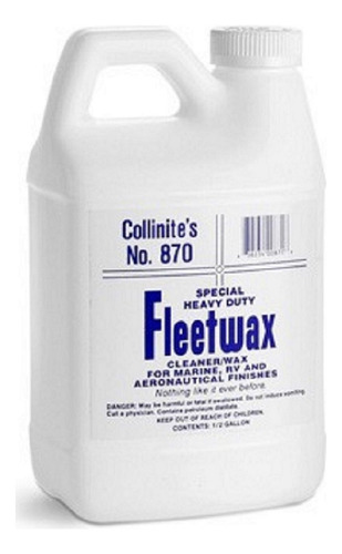 Collinite 8701 No. 870 Fleetwax Liquid - 1/2 Galon