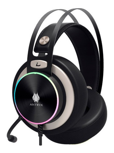 Auriculares Gaming Antryx Kliper 7.1 Virtual, Rgb Envios Color Negro