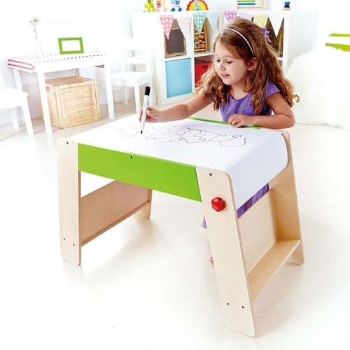 Juego Mesa Y Silla Infantil Madera Dibujo Hape E1015 Edu