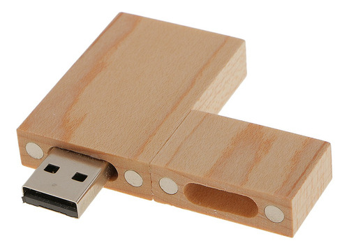 Imagem 3 de 7 de 16gb Cuboid Maple Usb 2.0 Flash Drive E Caixa De Madeira