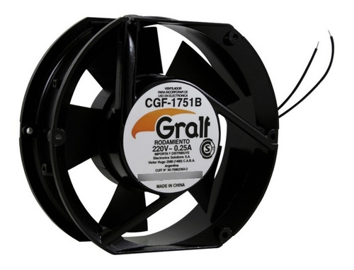 Turbina Cooler Gralf Ac 220v 0.25a 6p 172x150x51 Mm Ruleman