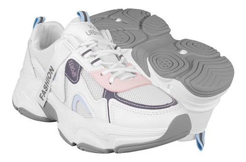 Tenis Dama Via Urbana Pw2196020 Textil Blanco
