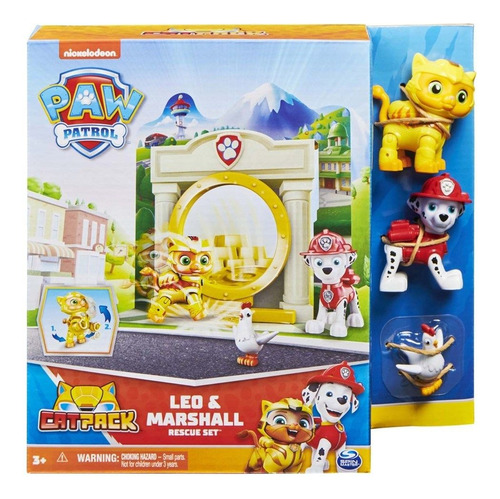 Paw Patrol Cat Pack Leo Y Marshall Rescue Set Spin Master