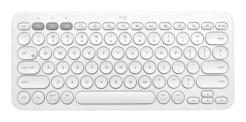 Imagen 1 de 4 de Teclado bluetooth Logitech K380 QWERTY español color blanco