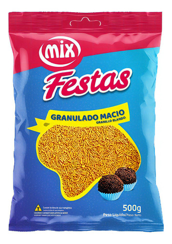 Granulado Macio 500g Mix Cor Amarelo