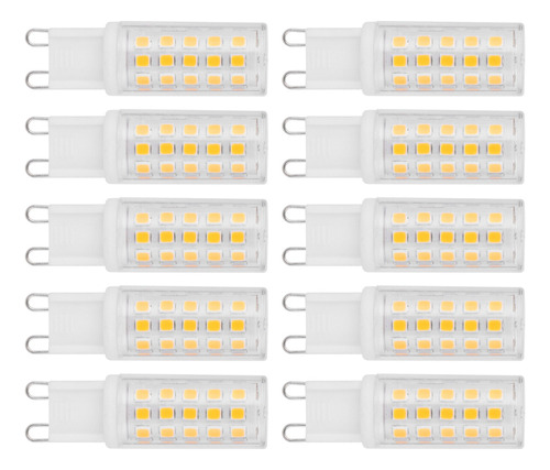 10 Bombillas Led Con Base G9, 4 W, 54 Led, Bipin, Para