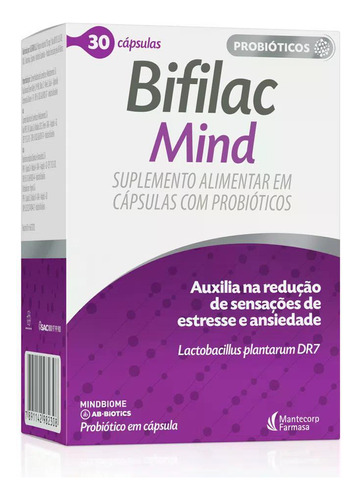 Suplemento Alimentar De Probióticos Bifilac Mind Cápsulas