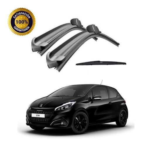 Plumas Limpiaparabrisas Bananas Peugeot 208 2016 Al 2020 Set