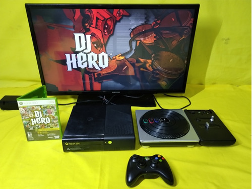 Consola Xbox 360 Con 1 Control Y Tornamesa Dj Hero Con Juego
