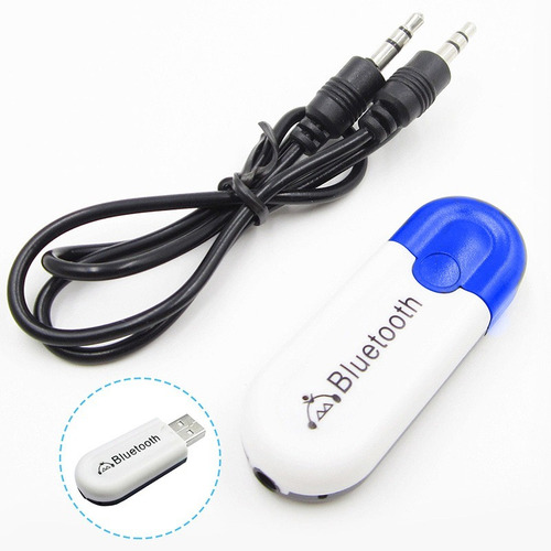 Imagen 1 de 7 de Receptor Adaptador Usb + Aux Bluetooth 4.0 Audio Musica Auto
