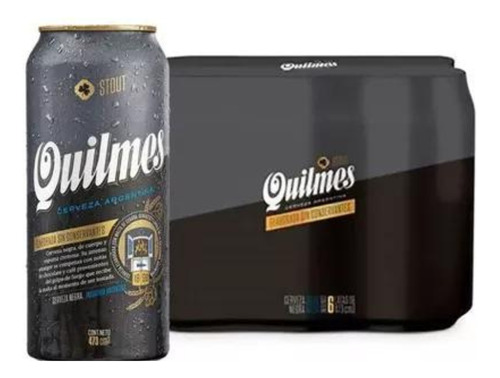 Cerveza Quilmes Stout Lata X473cc X6 Un.