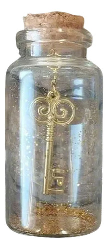 Frascos Llave Del Destino Magia Dorada 7x3cm Gemos Souvenir