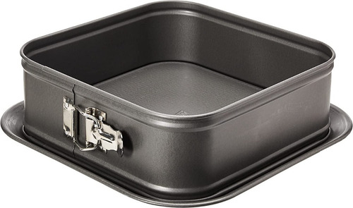 Molde Desmontable Cuadrado 24 Cm Patisse Color Negro