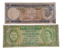 Comprar Antiguos Billetes De Belice Y Guinea Ecuatorial