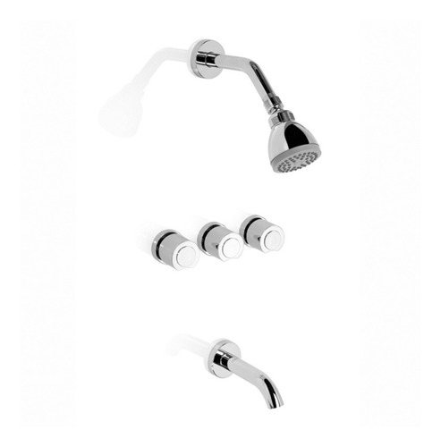 Combo Griferías Piazza Óptima Ducha Bidet Baño Set Kit