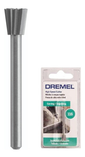 Fresa Dremel Dr 116 1/4 (6.4mm) Blister X 1 U. - Fdn