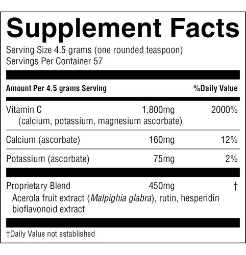 Natures Sunshine Vitamin C Ascorbates 256.6g