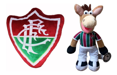 Imagem 1 de 10 de Cavalinho E Almofada Do Fluminense Oficial E Licenciada
