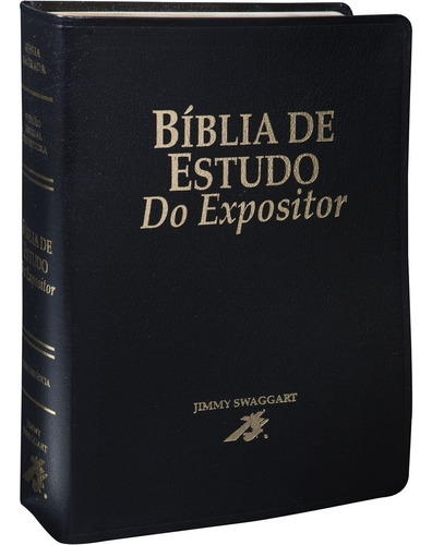 Bíblia de Estudo do Expositor - Capa couro bounded preta: Nova Versão Textual Expositora, de Sociedade Bíblica do Brasil. Editora Sociedade Bíblica do Brasil, capa mole em português, 2015