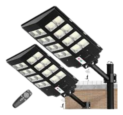 Farola Solar 800w Para Exteriores Patios Depositos Cocheras